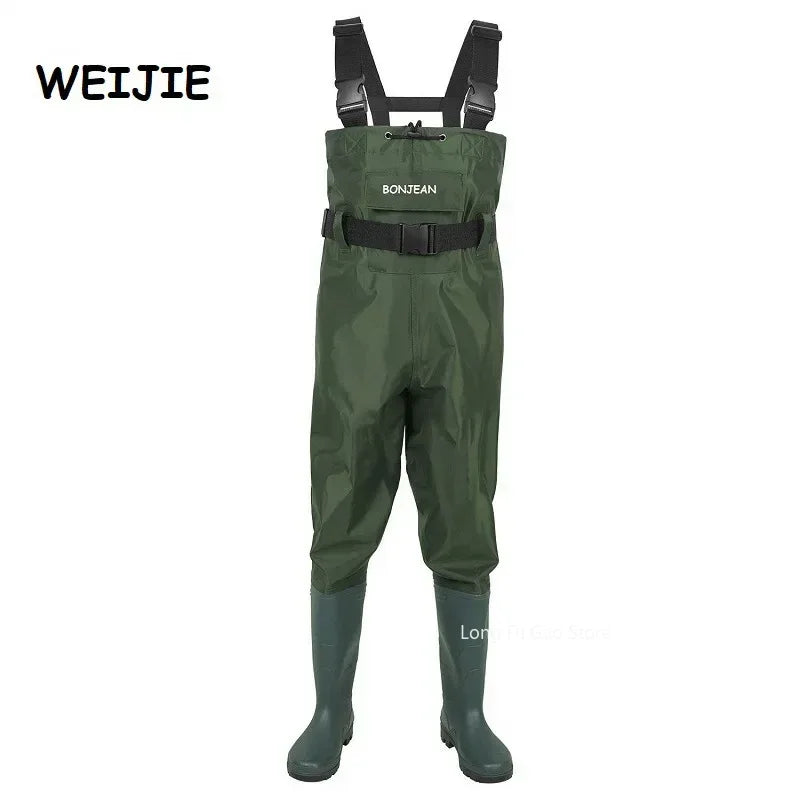 Fishing Waders Pants Overalls With Boots Gear Set Suit Kits Men Women Chest  Pants Adult Set Waterproof Overalls Trousers
