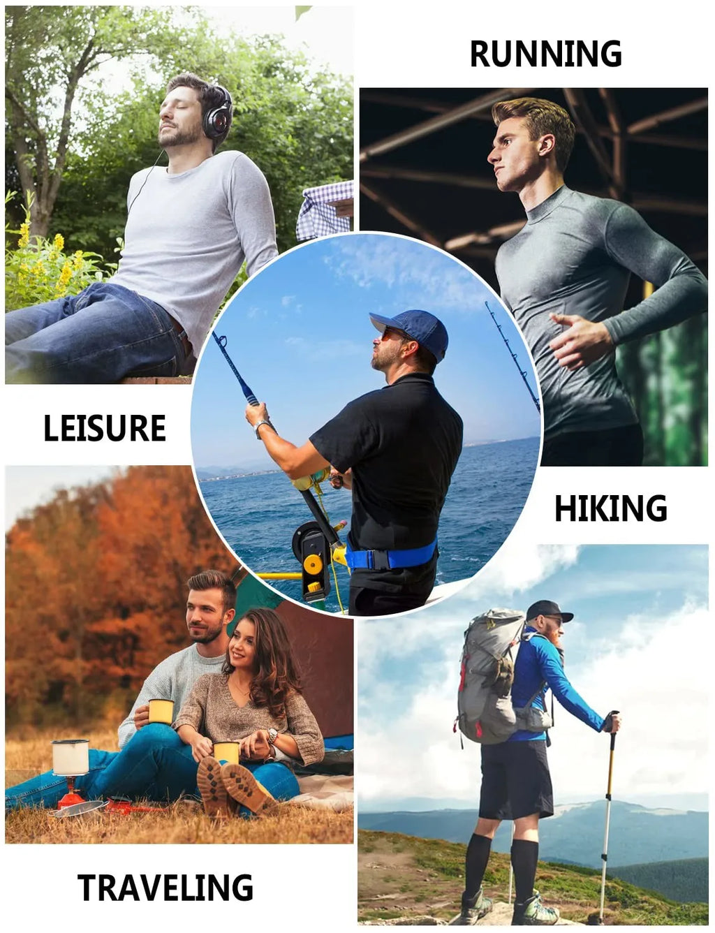 Men's Fishing Shirts 3D Pinting Fishing Apparel Breathable T-Shirt Long Sleeve Summer Outdoor Sports Crewneck Fishing Shirts