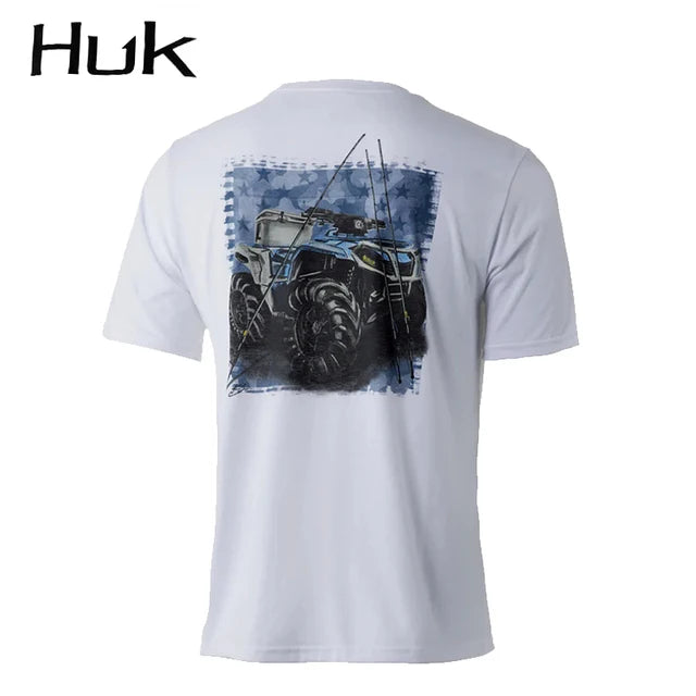 Men's Short Sleeve Fishing Shirt — Anti-UV, Breathable Deep Sea Top