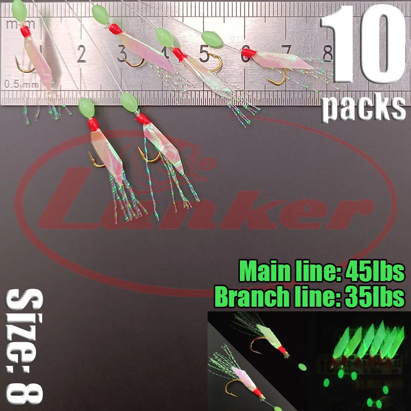 Lunker Sabiki Rigs 10 packs