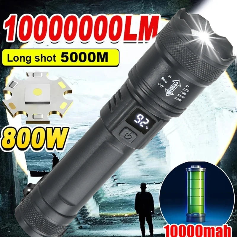 High Strong Power Led Flashlights 2000 Lumens
