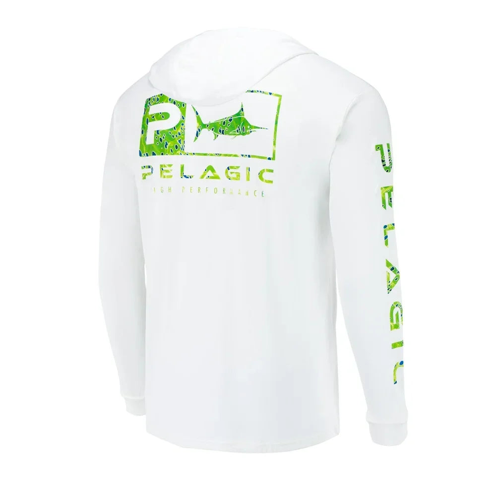 Men's Hooded Angling Shirt — Long Sleeve, Breathable Sun Protection