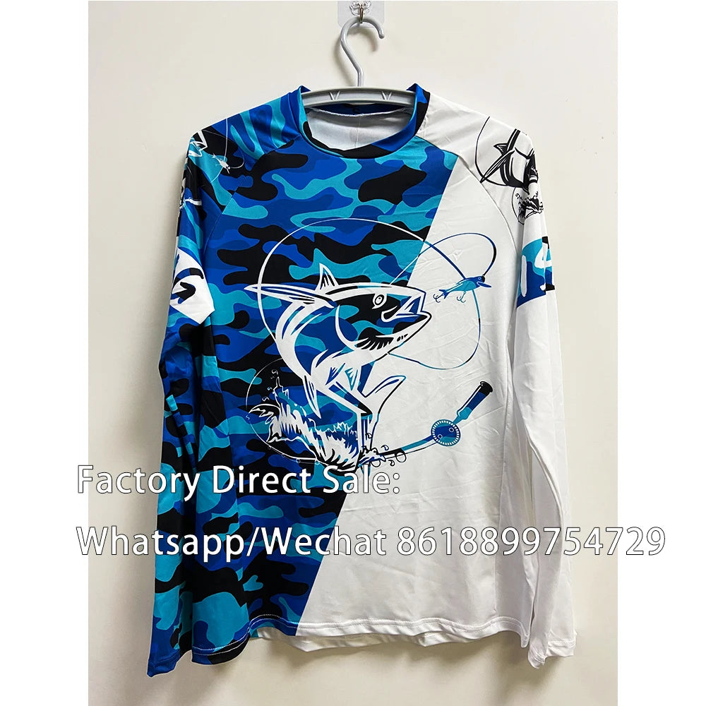 Men's UV Protection Long Sleeve Fishing Shirt