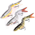 3pcs 8 Segment Fishing Lure Multi Jointed  Swimbait Artificial Bait Slow Sinking Bionic Fishing Bait Cool Fishing Gear