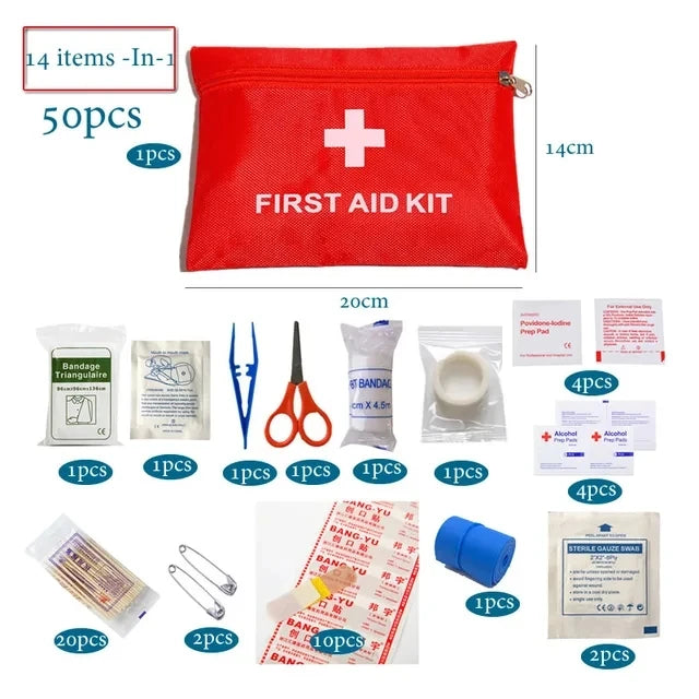 40/50/80pcs Portable Mini First Aid