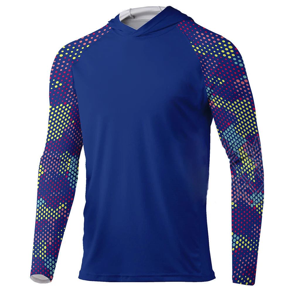 Fishing Hoodie Men Clothes Summer Long Sleeve Fishing Jersey Sun Protection Camouflage Fishing Shirts