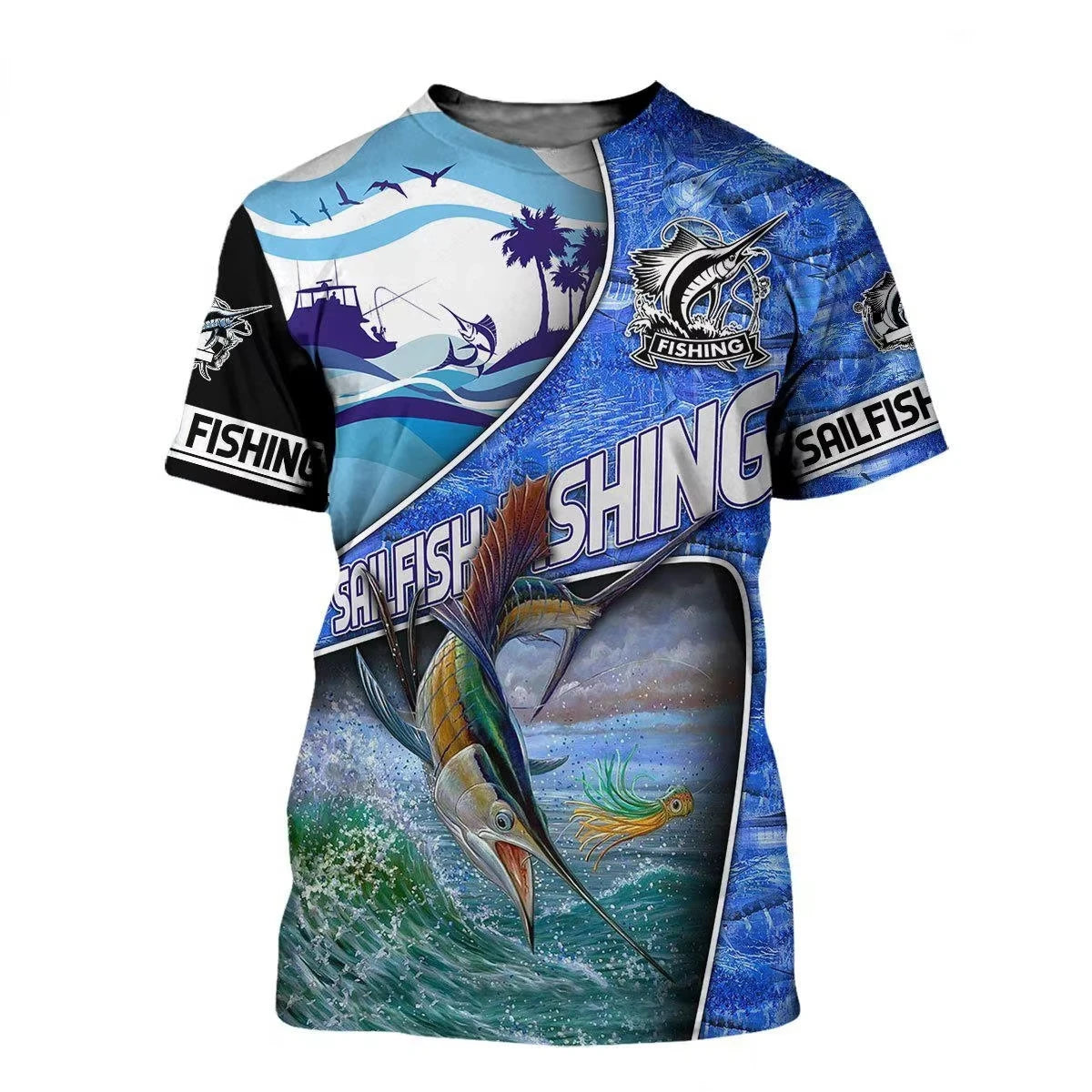 Fishing Vintage T-Shirts 3D Print Fashion Men Women Casual O-Neck T Shirt Short Sleeve Harajuku Outdoor Tees Tops Man Clothing