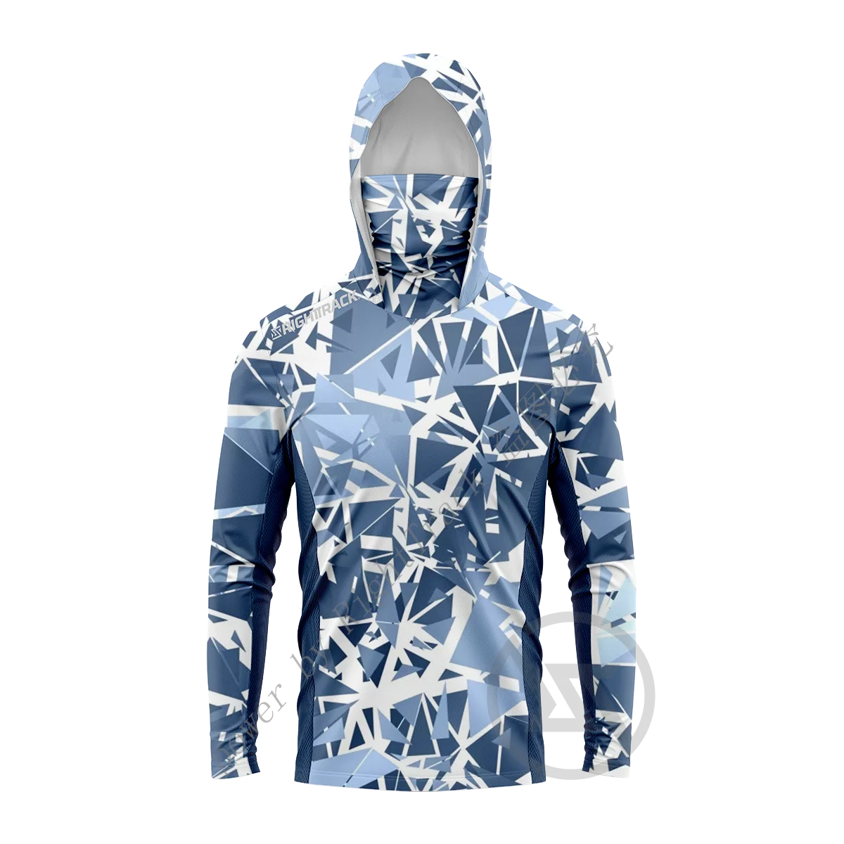 Men's Hooded Fishing Jersey — Long Sleeve, UPF UV Protection