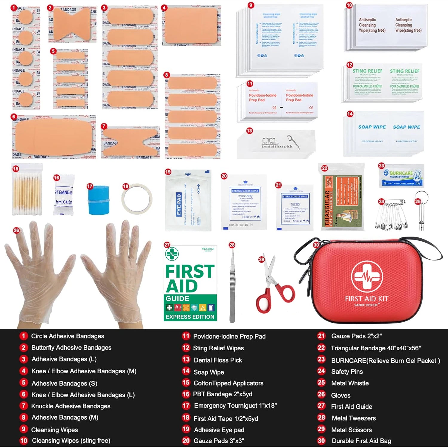 150 Piece Mini First Aid Kit