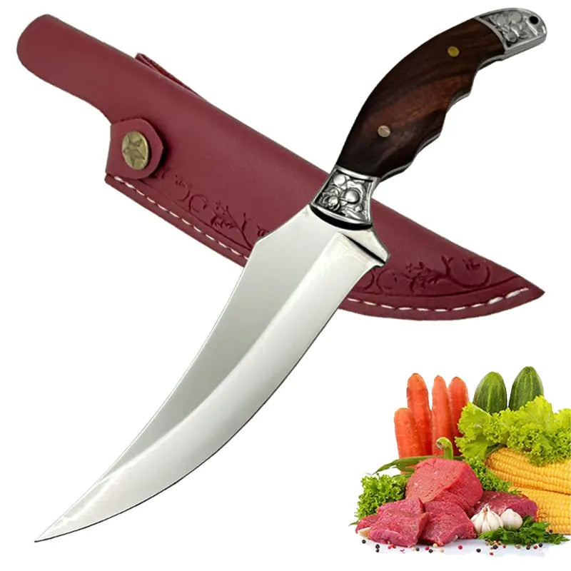 Kitchen knives with sheaths