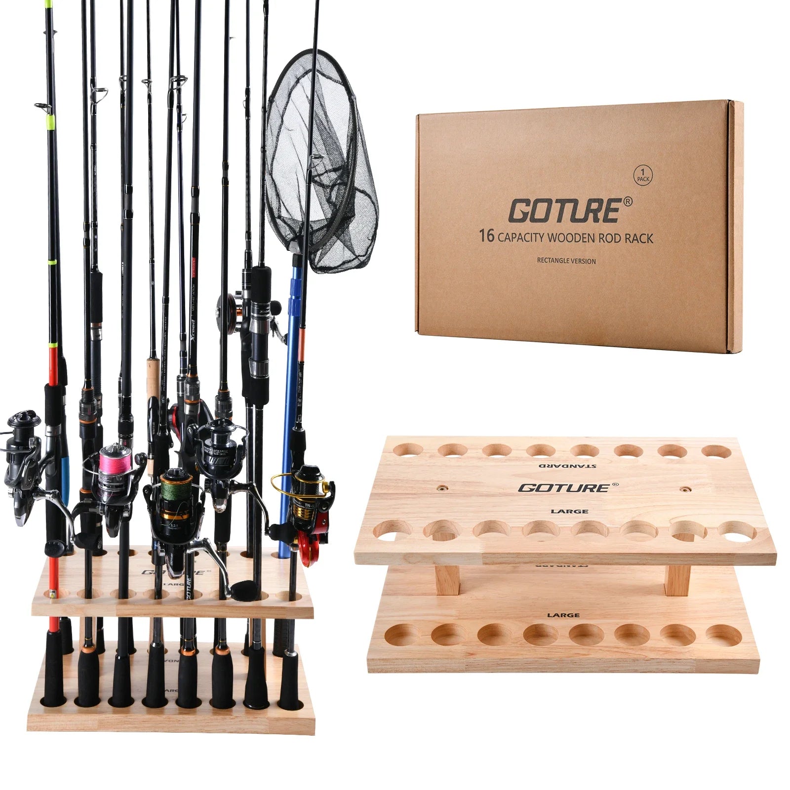 Fishing Rod Holders 16-Rod Rack