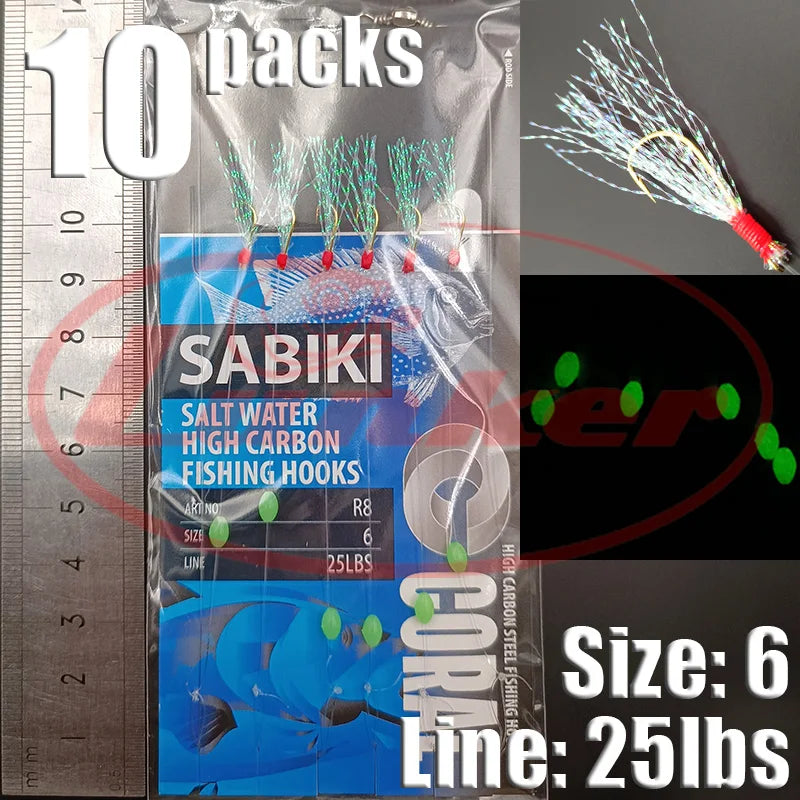Lunker Sabiki Rigs 10 packs