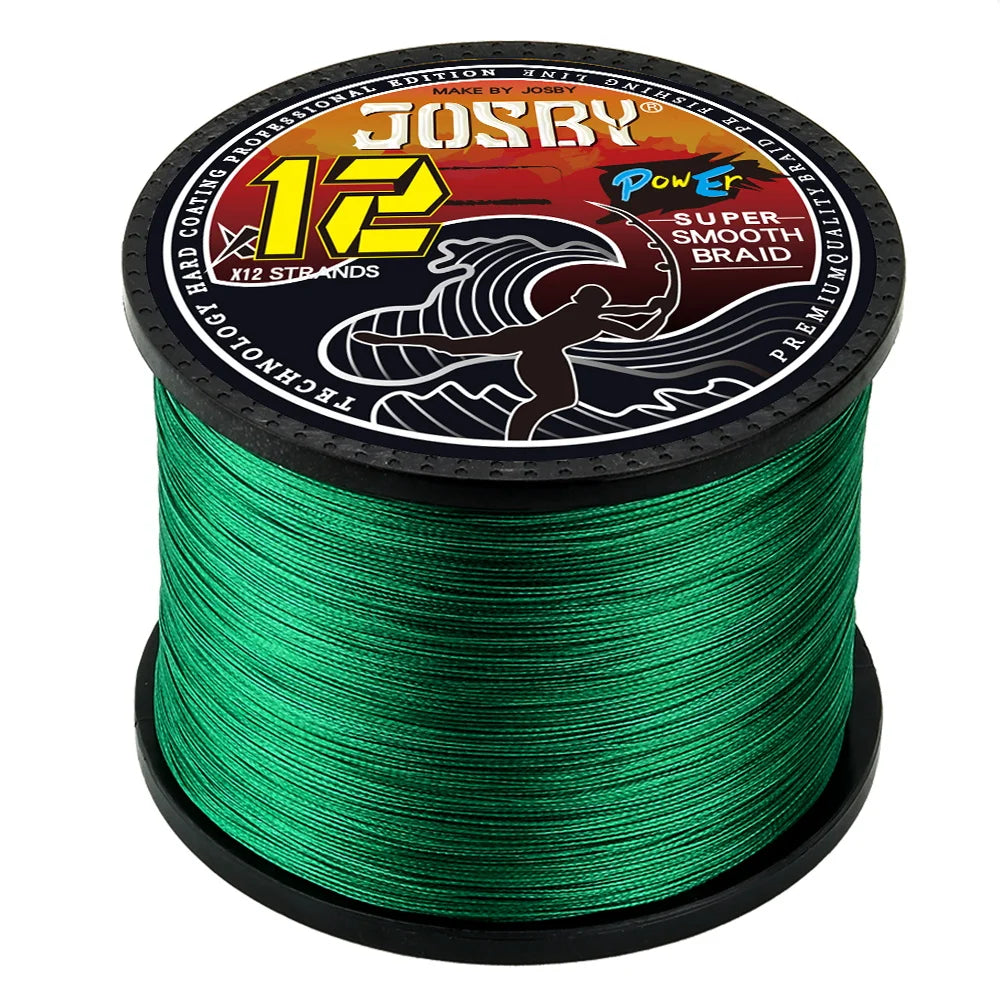 JOSBY X12 12-strand Braided Fishing Line
