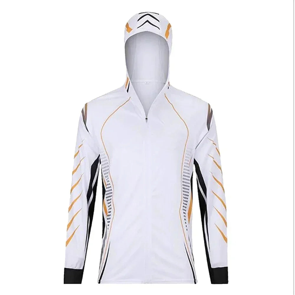 Fishing Shirts Men Long Sleeve Hooded T-Shirt