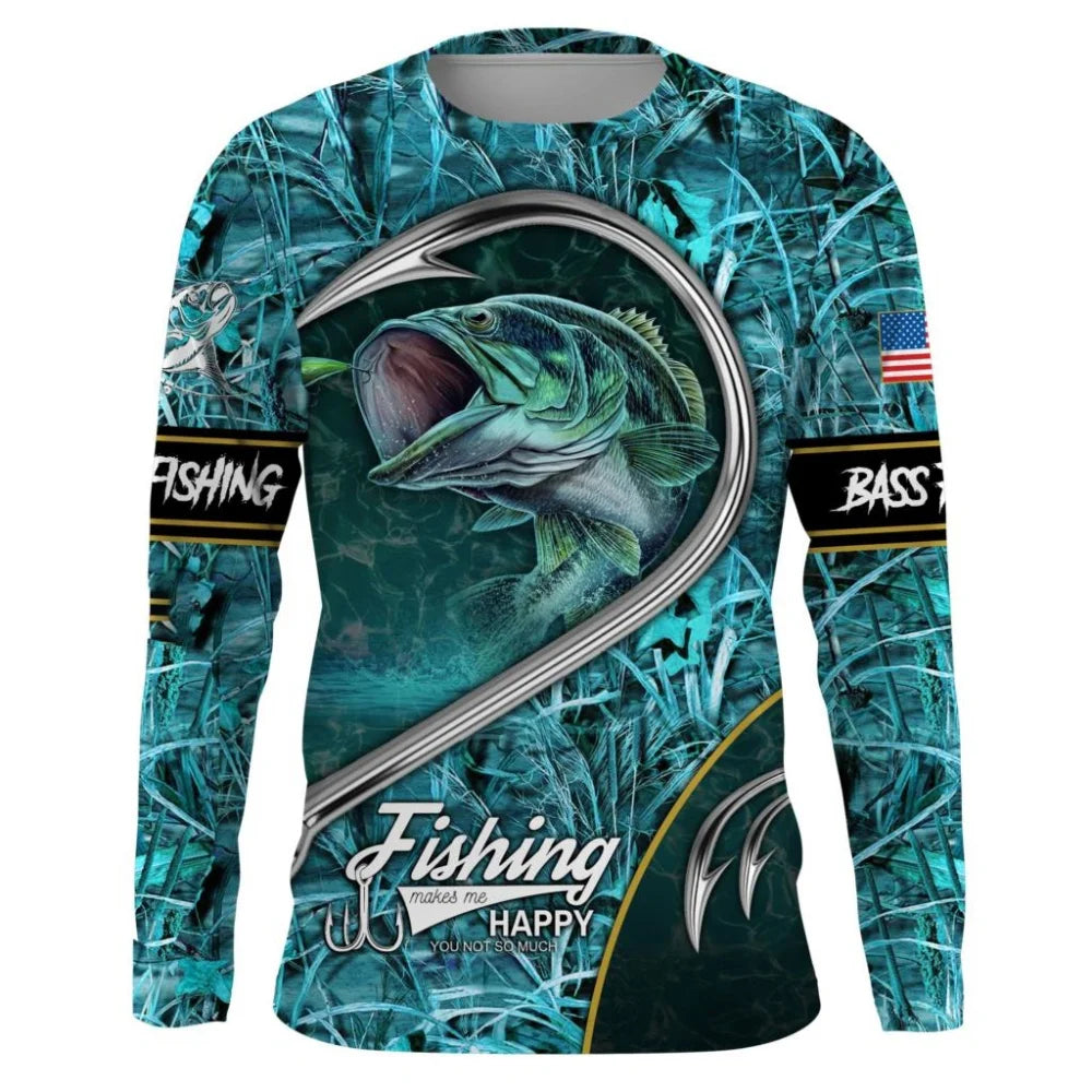 Fishing Shirt Men's T-Shirts Long Sleeve
