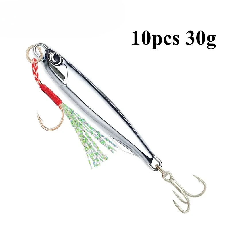 10pcs/pack Fishing Metal Jig Lure