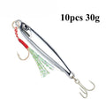 10pcs/pack Fishing Metal Jig Lure