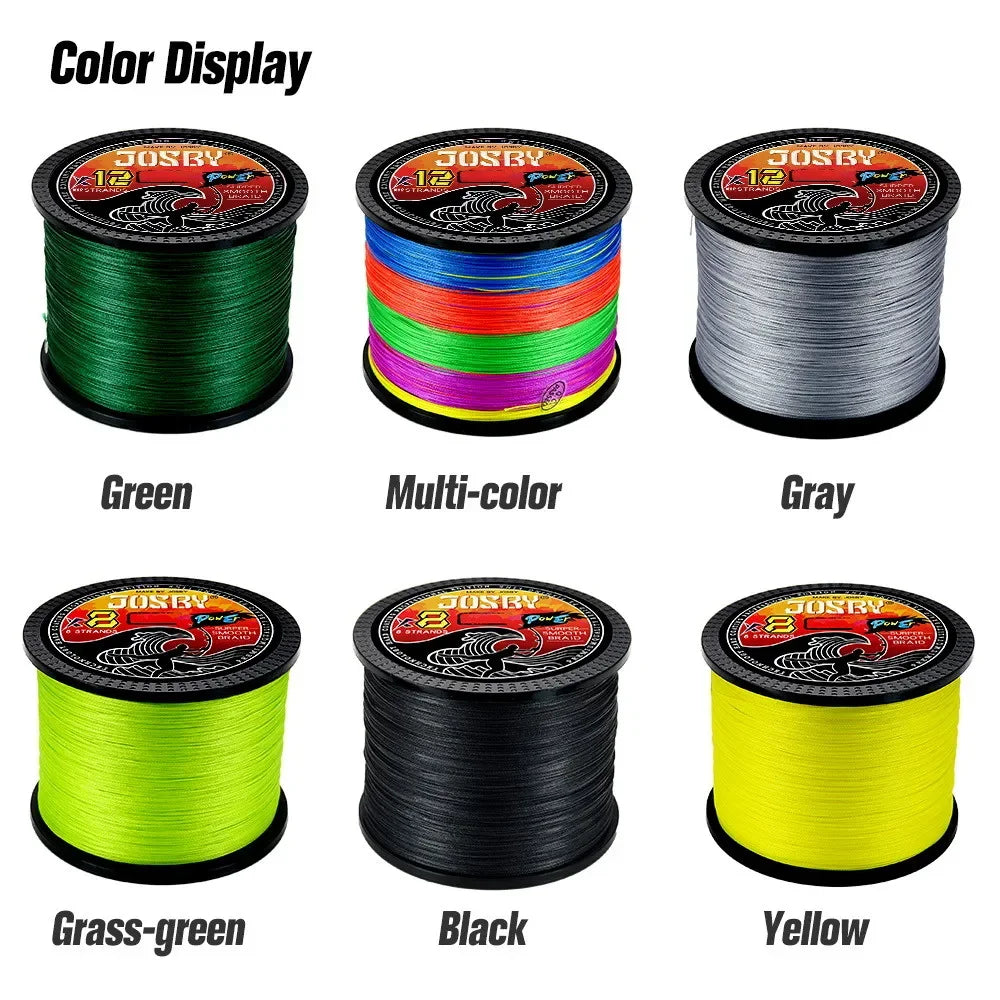 JOSBY X12 12-strand Braided Fishing Line