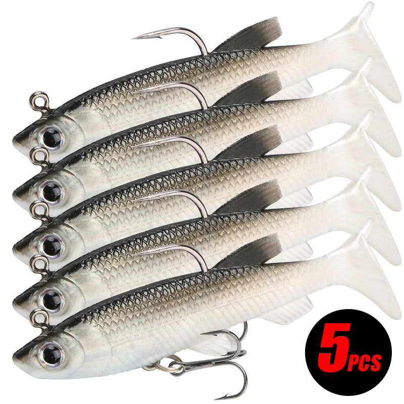 5pcs Kit Fishing Lure Soft Lure