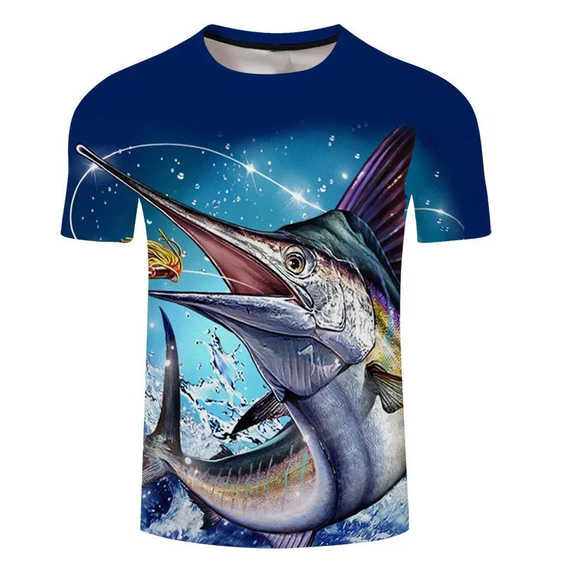 Fishing Is Calling Graphic Crewneck T-Shirt — Men's & Women's