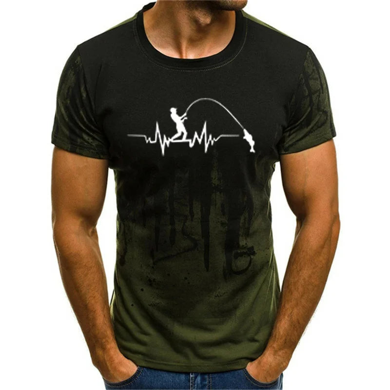 Fishing Enthusiast Cotton T Shirt Funny Lines Player Gift Casual T Shirt