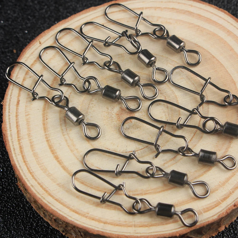 Fishing Accessories Kit Crank Hooks Sinker Weights Swivels Snaps Connectors Beads Fishing Tackle Box Set Fishing Swivels