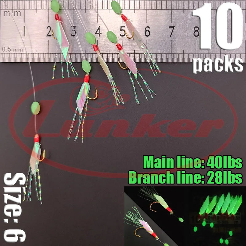 Lunker Sabiki Rigs 10 packs