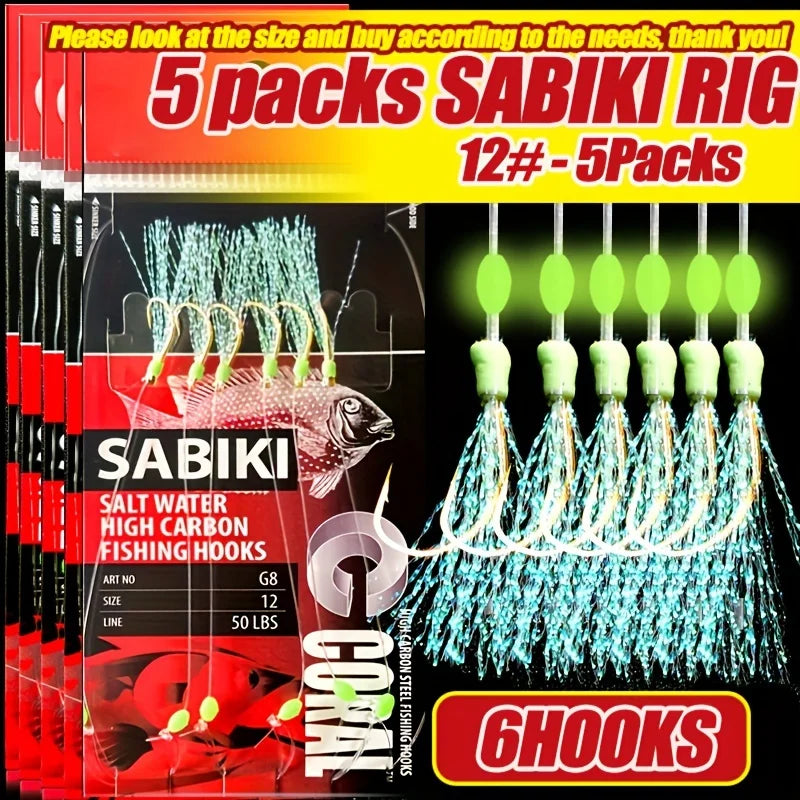 TAKBAS 1/5 Packs Sabiki Rig