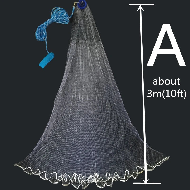 1.2-3.6m With Sinker or Without Sinker Catch Fishing Net