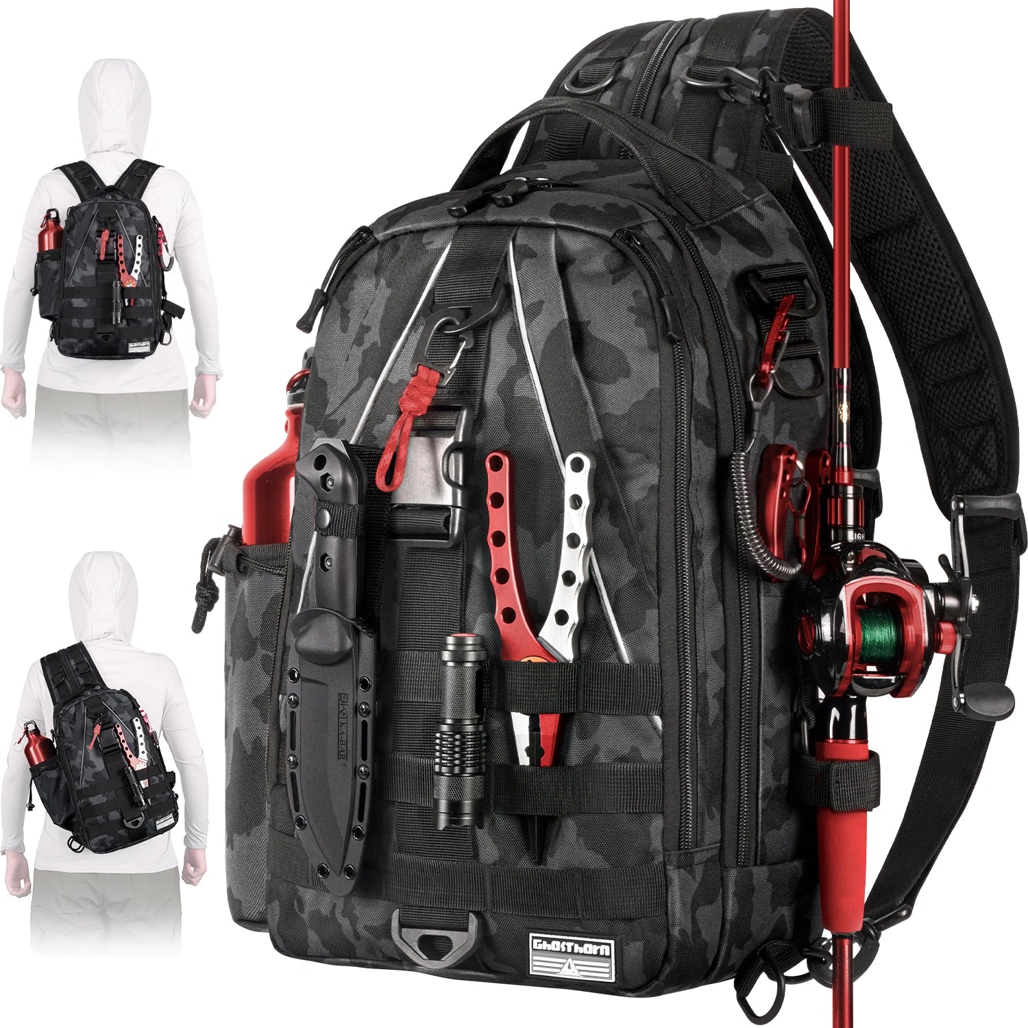 Fishing Backpack Tackle Sling Bag