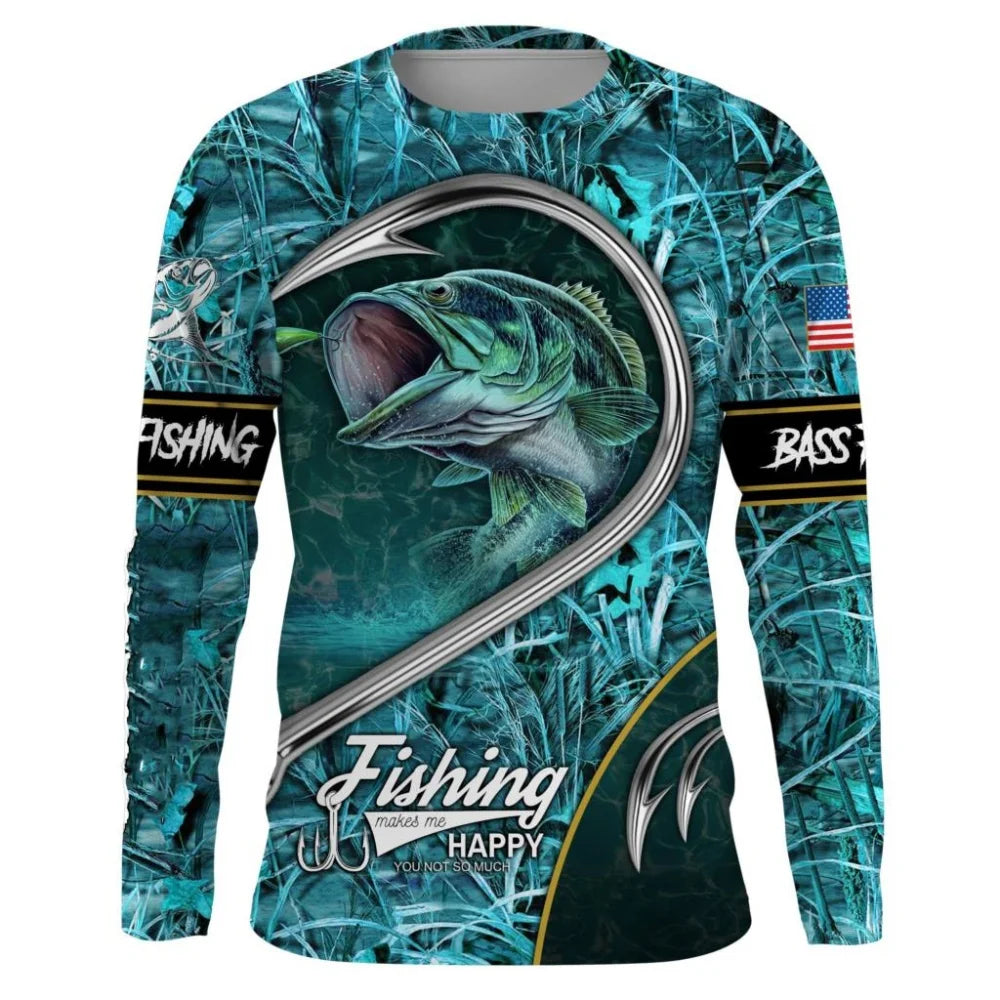 Fishing Shirt Men's T-Shirts Long Sleeve