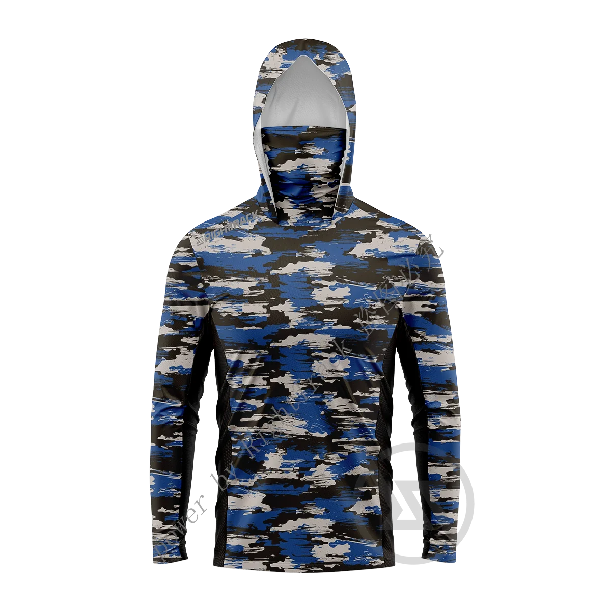 Men's Hooded Fishing Jersey — Long Sleeve, UPF UV Protection