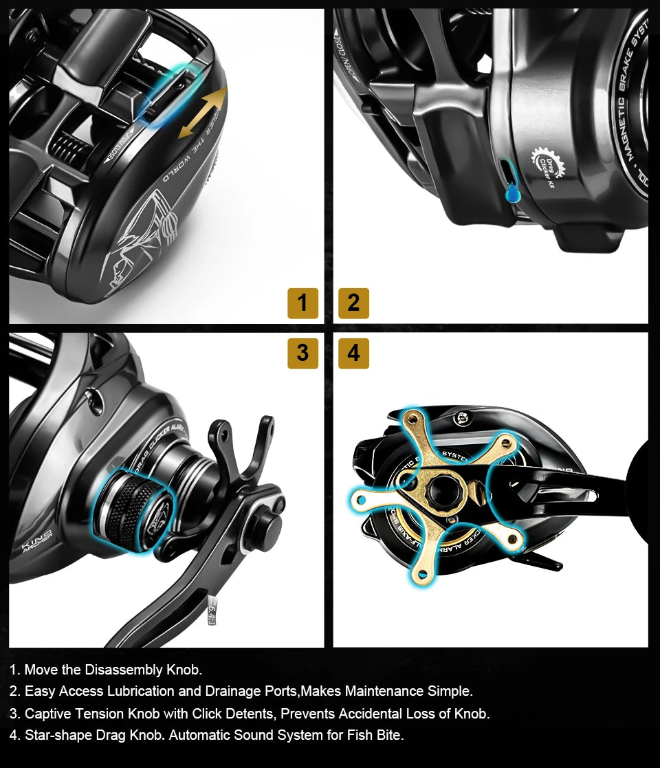 SOLOKING GKA300 Bait casting Reel