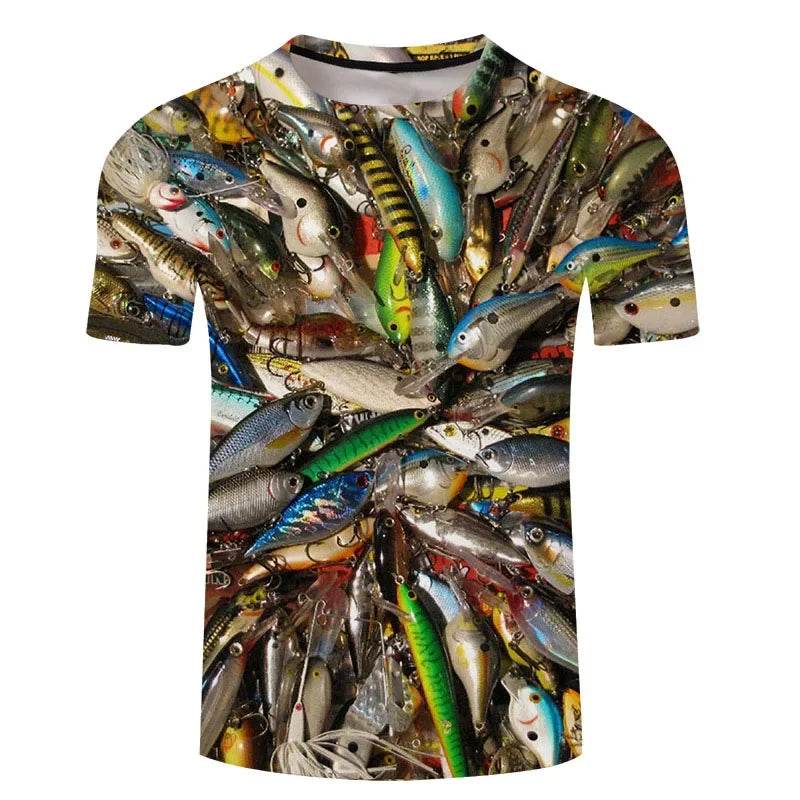 Fishing Is Calling Graphic Crewneck T-Shirt — Men's & Women's