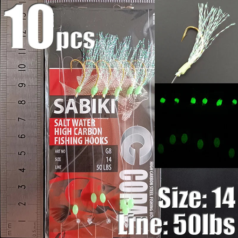 Lunker Sabiki Rigs 10 packs