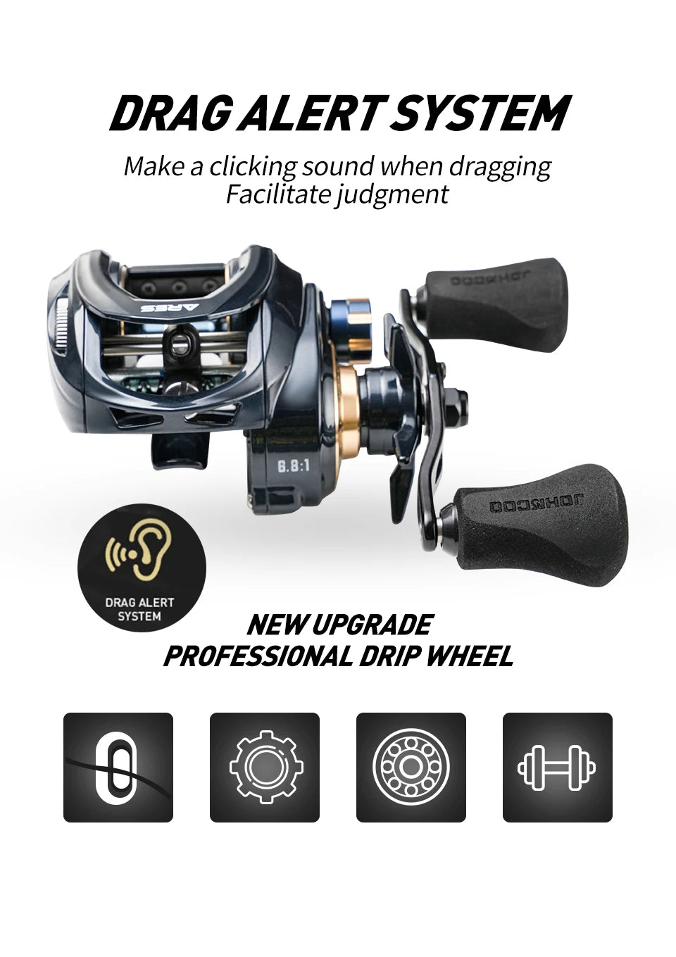 Johncoo Baitcasting Reel