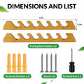 1 pair Fishing Rod Wall Stand
