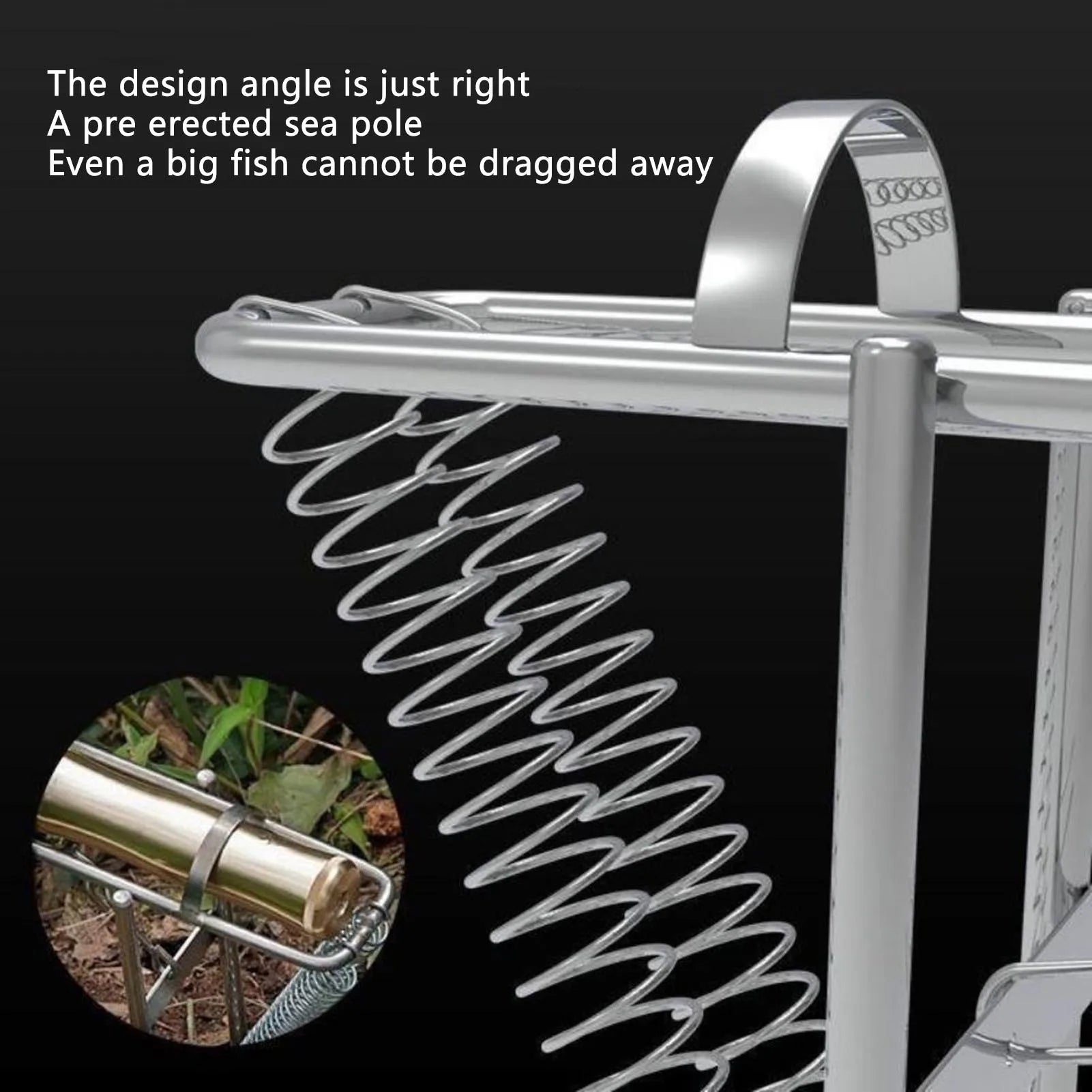 Automatic Spring Fishing Rod Holder