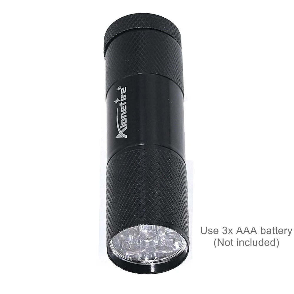 9 LED White Light Lighting Flashlight