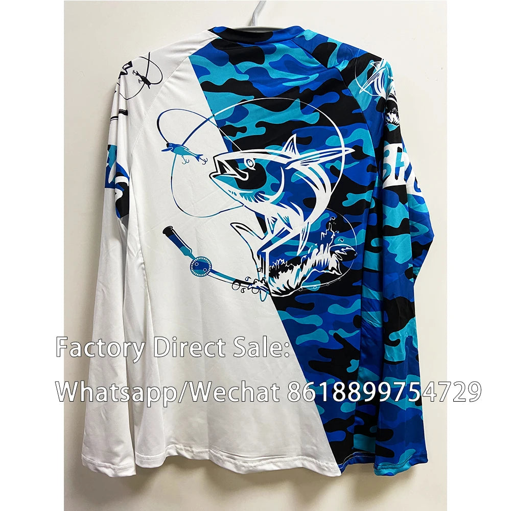 Men's UV Protection Long Sleeve Fishing Shirt