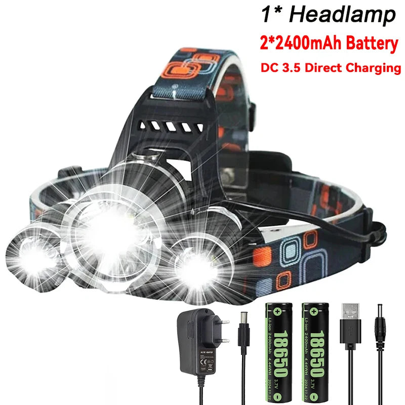 2 USB Rechargeable Headlamp
