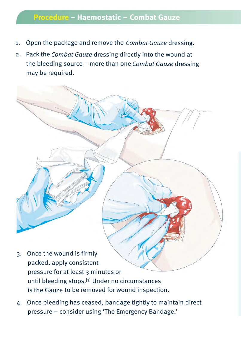 First Aid Compressed Sterile Gauze