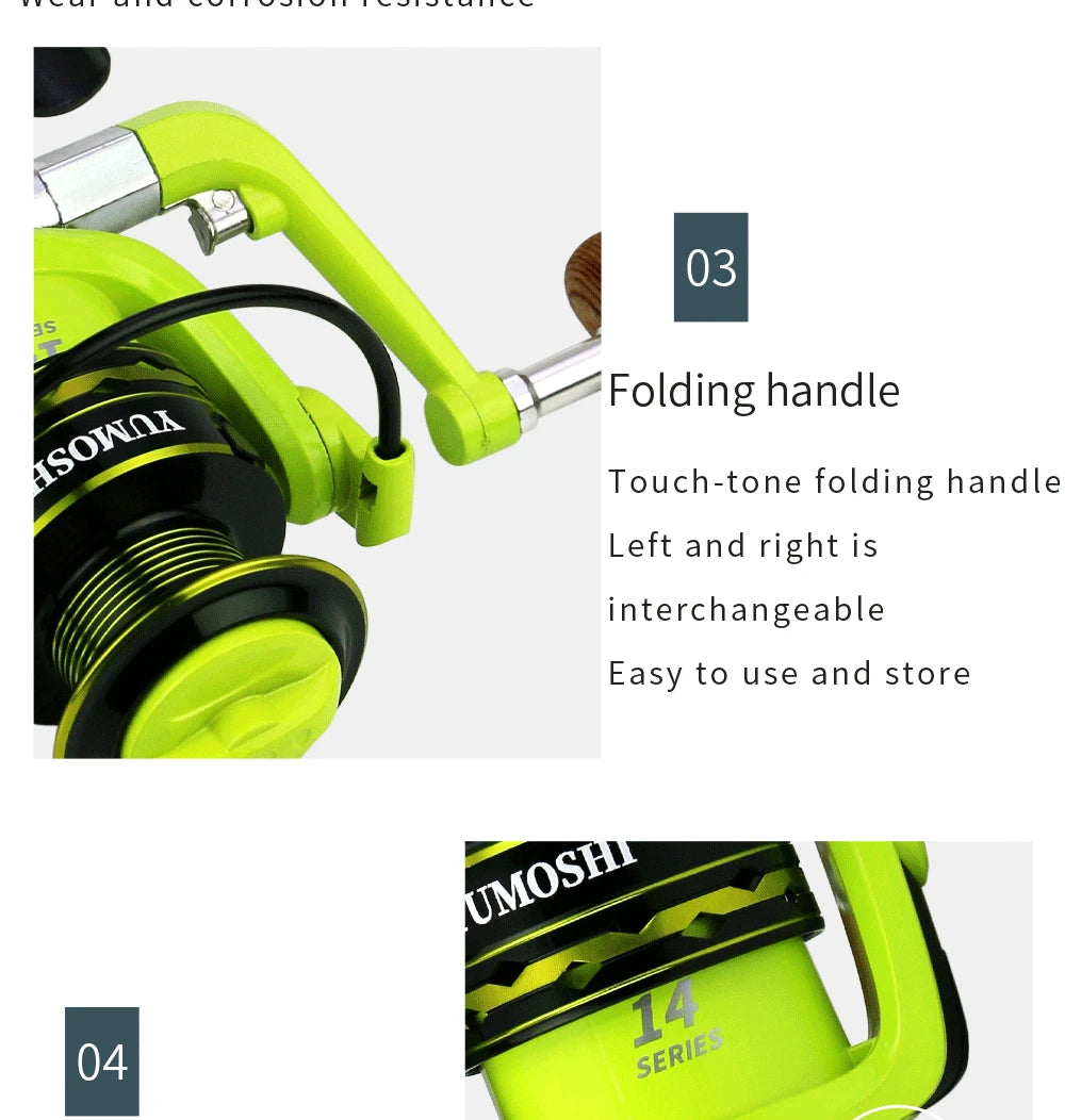 2000-7000 Saltwater Spinning Fishing Reel