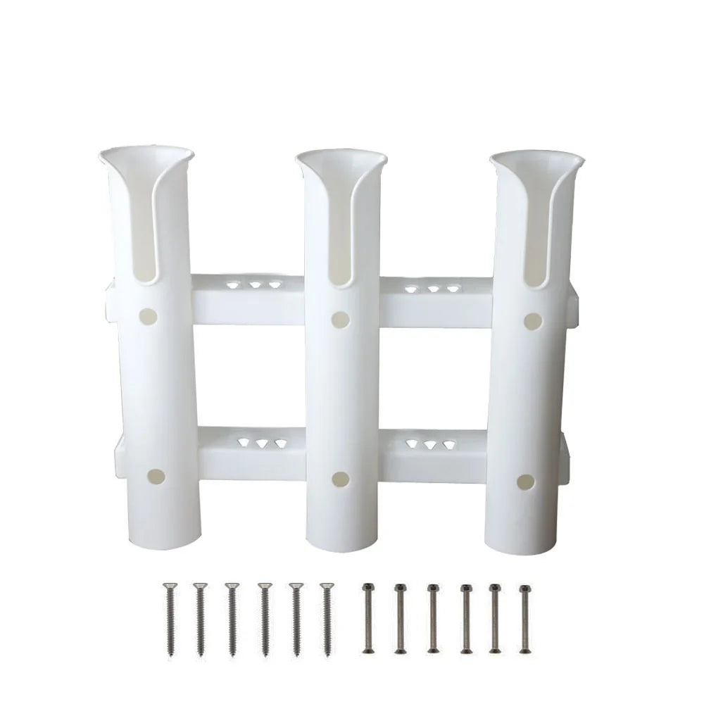 1 Piece Black Or White Plastic Fishing Rod Pole Holder