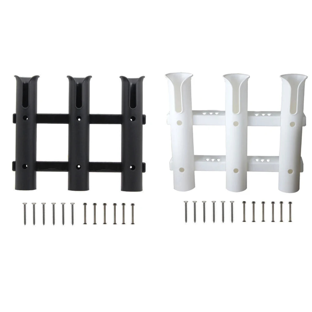 1 Piece Black Or White Plastic Fishing Rod Pole Holder