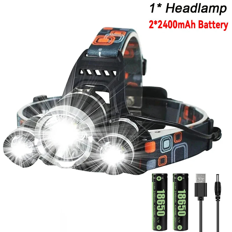 2 USB Rechargeable Headlamp