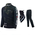 Quick Drying Breathable Long Sleeve Fishing Suit, Sun Protection, Shirt and Pants, Scarf, Outdoor, New, 3Pcs Set