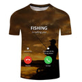 Fishing Is Calling Graphic Crewneck T-Shirt — Men's & Women's