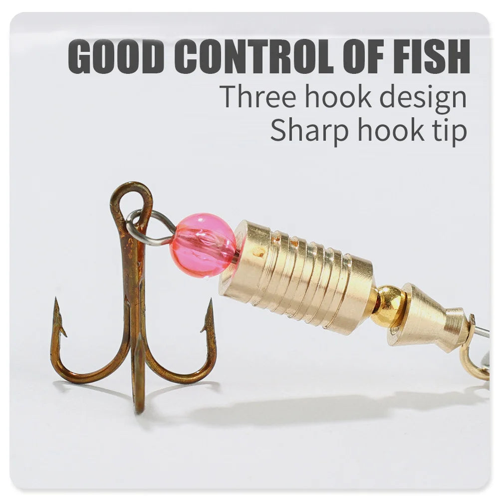 5pcs Fishing Lure Spinner Bait