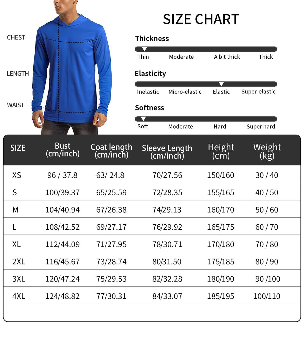 Men's Hooded Fishing UV Hoodie — Green Sun Protection Top